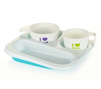 Набор посуды для кормления Farlin (Голубой)