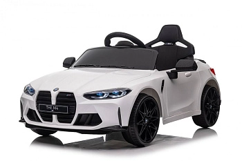 Детский электромобиль RiverToys BMW M4 A004AA (белый)