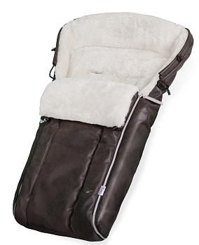 Конверт в коляску Esspero Markus Lux (натуральная 100% овечья шерсть) (Brown)