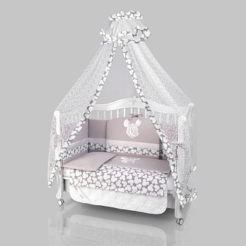 Комплект постельного белья Beatrice Bambini Unico Mickey Mouse (125х65) (grigio/grigio)