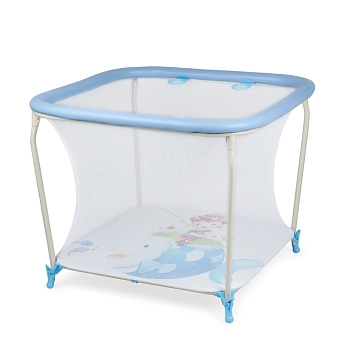 Манеж детский Globex Квадрат NEW (голубой арт.110303)