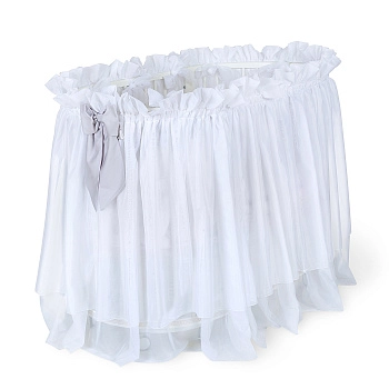 Юбка для круглой кроватки Eco Line Amanda (Серый)