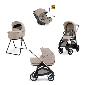 Коляска 3 в 1 Inglesina Aptica (Darwin Recline Evo) (Vicuna Beige)