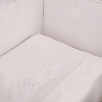 Сменный комплект постельного белья Lepre Bella, 3 предмета (125*65) (Белый)