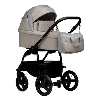 Коляска 2 в 1 Indigo IMPULSE ECO (бежевая кожа+бежевый)