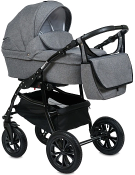 Коляска 2в1 Alis BERTA (т.серый)