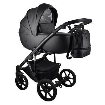 Коляска 2в1 BEXA AIR ECO (черная кожа)