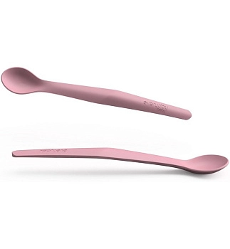 Детская силиконовая ложка Everyday Baby, 2 шт. (розовый)