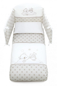 Комплект белья 4 предмета Italbaby Sogni d Oro (белый)