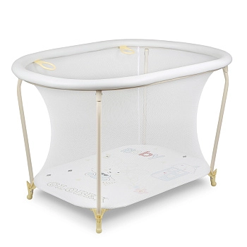 Манеж детский Globex Овал NEW (белый арт.110802)