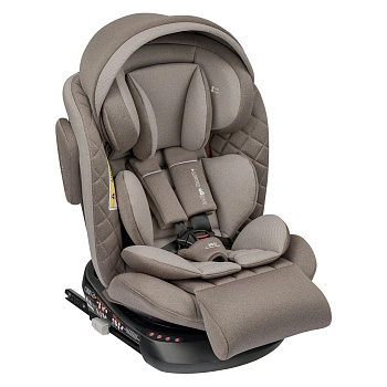 Автокресло Indigo SMART+ ISOFIX, группа 0+1+2+3 (бежевый-коричневый)