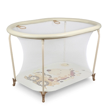 Манеж детский Globex Овал NEW (бежевый арт.110801)