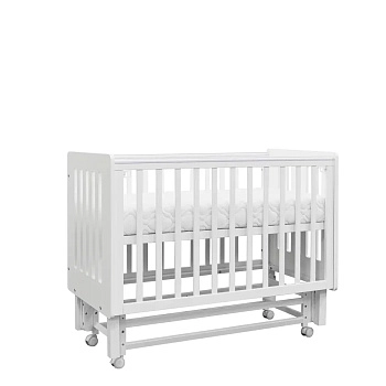Детская кроватка ANTEMI Mari 120х60 с маятником (Белый)