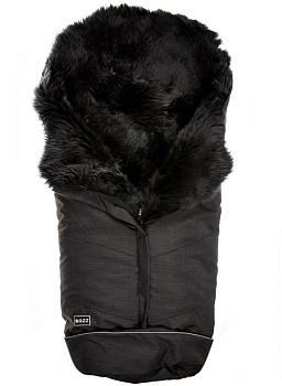 Конверт BOZZ с длинным ворсом (20-2015-29 Черный меланж/Серый)