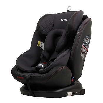 Автокресло Indigo AERO ISOFIX, ST-3, группа 0+1+2+3 (черный-красный)