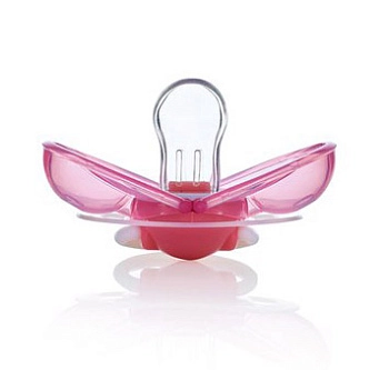 Автозакрывающаяся силиконовая пустышка Farlin (Розовый)