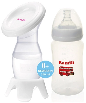 Молокоотсос Ramili ручной MC200 с бутылочкой 240ML