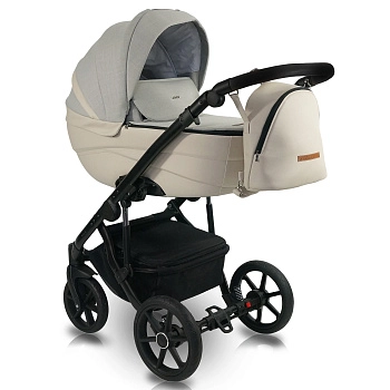 Коляска 2в1 BEXA IDEAL (бежевый+бежевая кожа)
