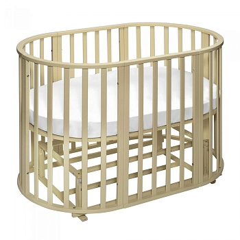 Кроватка-трансформер 9 в 1 Sweet Baby Delizia V2 с маятником (Слоновая кость)