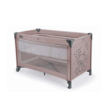 Детский манеж Cam Pisolino (261 бежевый с мишкой)