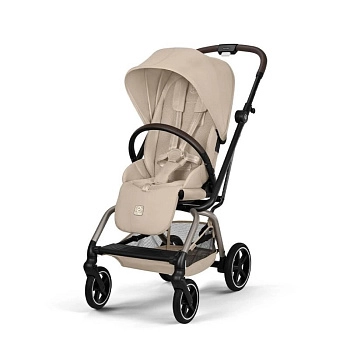 Прогулочная коляска Cybex Eezy S Twist + 2 NEW (TPE  Almond Beige с дождевиком и бампером)