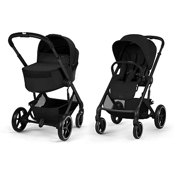 Коляска 2 в 1 Cybex Balios S Lux NEW (BLK Moon Black)