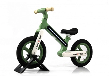 Детский беговел RiverToys HB-002 (зеленый)