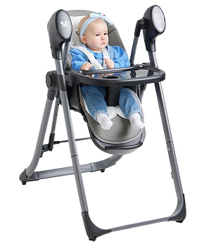 Стульчик для кормления-электрокачели Sweet Baby Amuleto (Steel Grey)