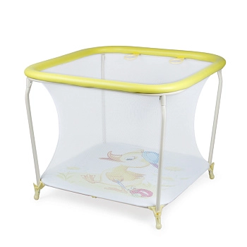 Манеж детский Globex Квадрат NEW (желтый арт.110304)