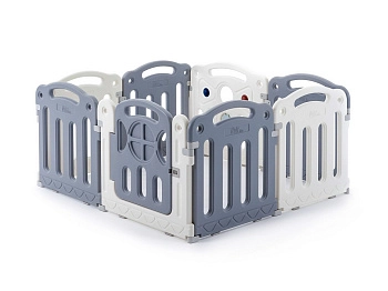 Манеж UNIX Kids Classic 126x120 (Grey)