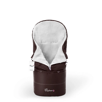 Конверт в коляску Esspero Transformer White (натуральная 100% шерсть) (Chocolat)