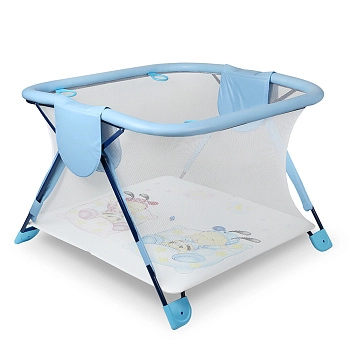 Манеж детский Globex Книжка NEW (голубой арт.110403)