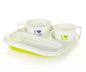 Набор посуды для кормления Farlin (Салатовый)