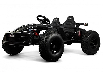 Детский электромобиль багги RiverToys A999AA (черный)