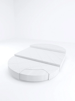 Матрас-трансформер AmaroBaby Magic sleep (овальный/круглый), 125х75х11