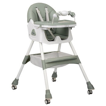 Стульчик для кормления Indigo Corn flex (зеленый-серый)
