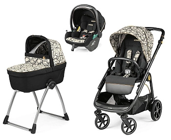 Коляска 3 в 1 Peg Perego Veloce Belvedere Lounge (Graphic Gold)
