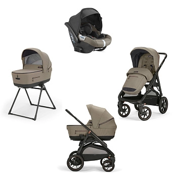 Коляска 3 в 1 Inglesina Aptica XT (DRW I-Size) с подставкой под люльку Stand Up (Tuareg Beige)