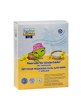 Детская морская соль для ванн baby line ™ с чередой 500г 