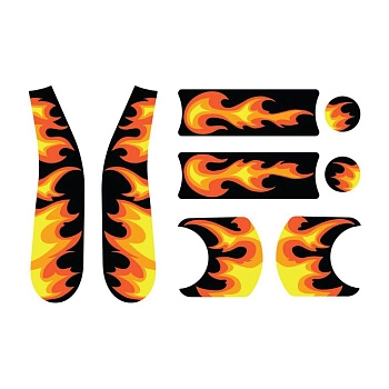 Набор наклеек на велосипед Doona Liki Trike (Flames)