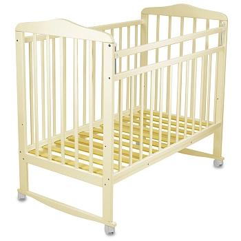 Детская кроватка Indigo "Милана NEW" (колесо-качалка) (бежевый)