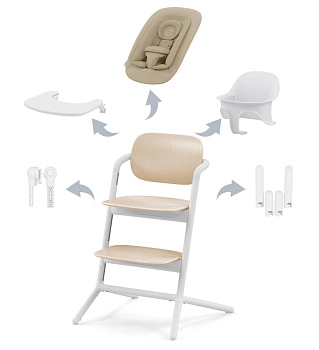 Стульчик Cybex Lemo 4-in-1 Set  (Sand White)