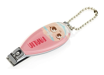 Детские маникюрные щипчики для ногтей на цепочке Farlin (Розовый)