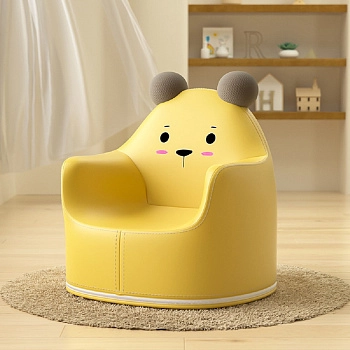 Кресло детское UNIX Kids Bear (Yellow размер L)