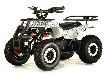 Детский электроквадроцикл RiverToys TIKI LUX (белый спайдер)