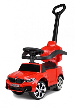 Детский толокар RiverToys BMW M5 A999MP-M с родительской ручкой (красный)
