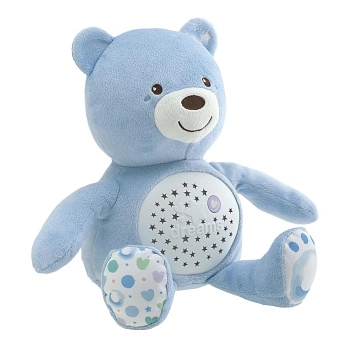 Игрушка набивная музыкальная Chicco "Мишка" (голубой)