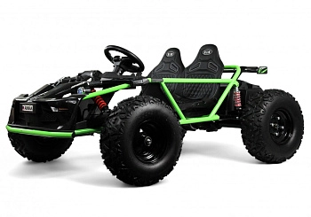 Детский электромобиль багги RiverToys A999AA (зеленый)