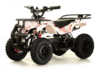 Детский электроквадроцикл RiverToys ANRI (розовый камуфляж)