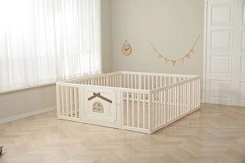 Большой манеж UNIX Kids Classic Tree House 180 x 200 (Camel)